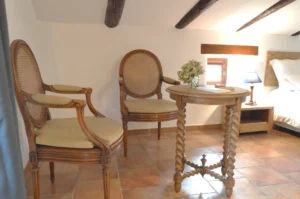 Coin salon Mas des Druilles Cévennes