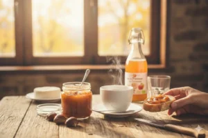 Petit déjeuner copieux en Cévennes