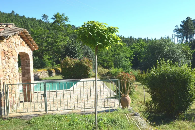Piscine et jardin dans maison d'hôtes proche Bambouseraie